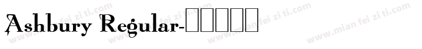 Ashbury Regular字体转换